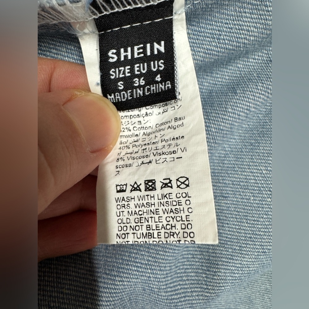 SHEIN Light Blue Denim Jacket - Picture 8 of 8